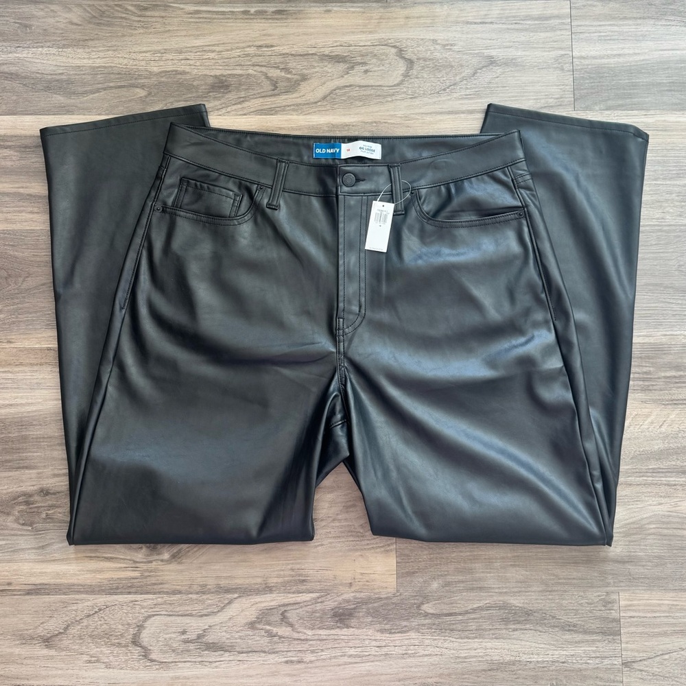 NWT Old Navy | High-Rise OG Loose Faux Leather Pants